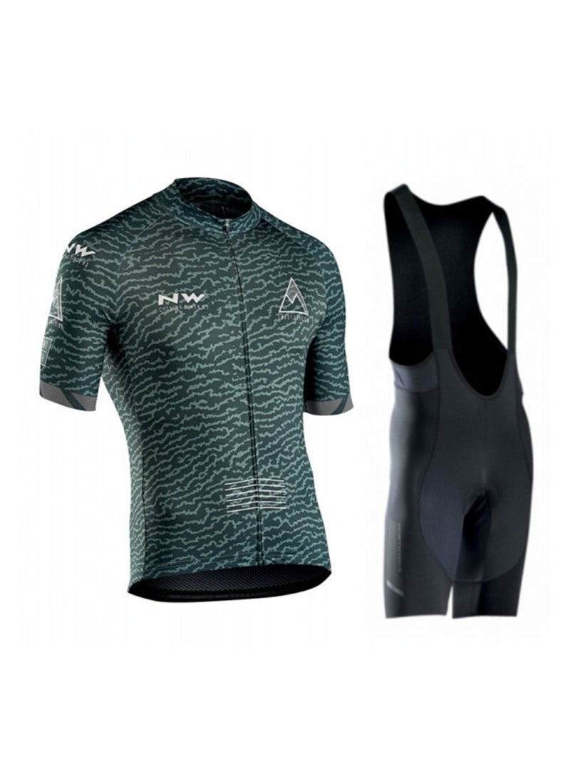 KUYING GR New Summer Outdoor Sunscreen Moisture Absorption Quick Drying Bicycle Women's Cycling Clothing Set  - Image 1
