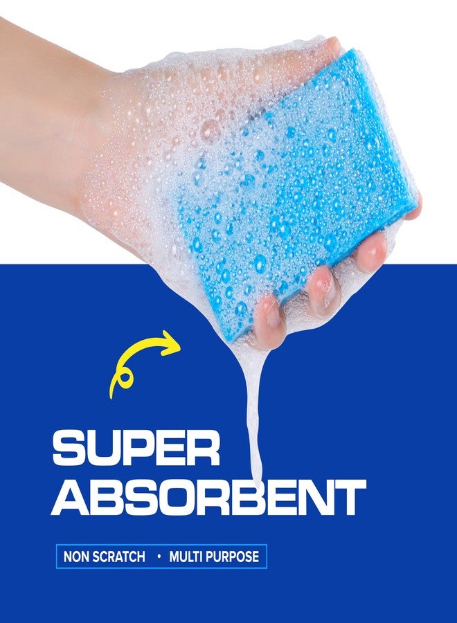 SCRUBIT 48-Count Sponges Kitchen for Dishes Cleaning - Non-Scratch Dish Scrub Sponge - Packaging May Vary, Natural Cellulose Kitchen Sponges - Image 3