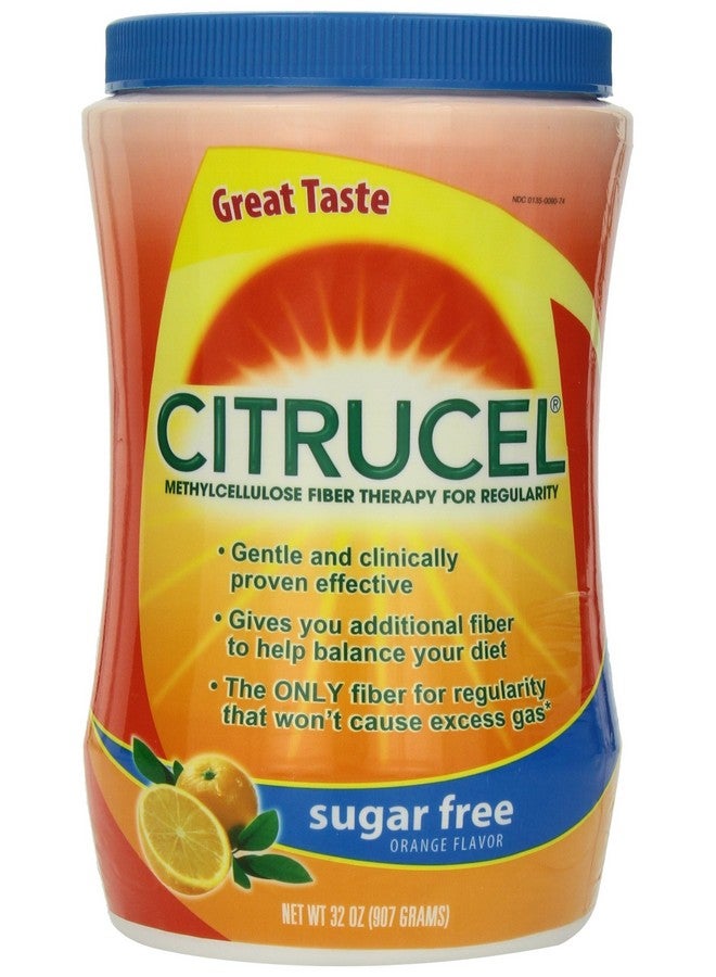 CITRUCEL سيترسيل علاج الألياف خالي من السكر، برتقال، 32 أونصة (907 جرام) - Image 1