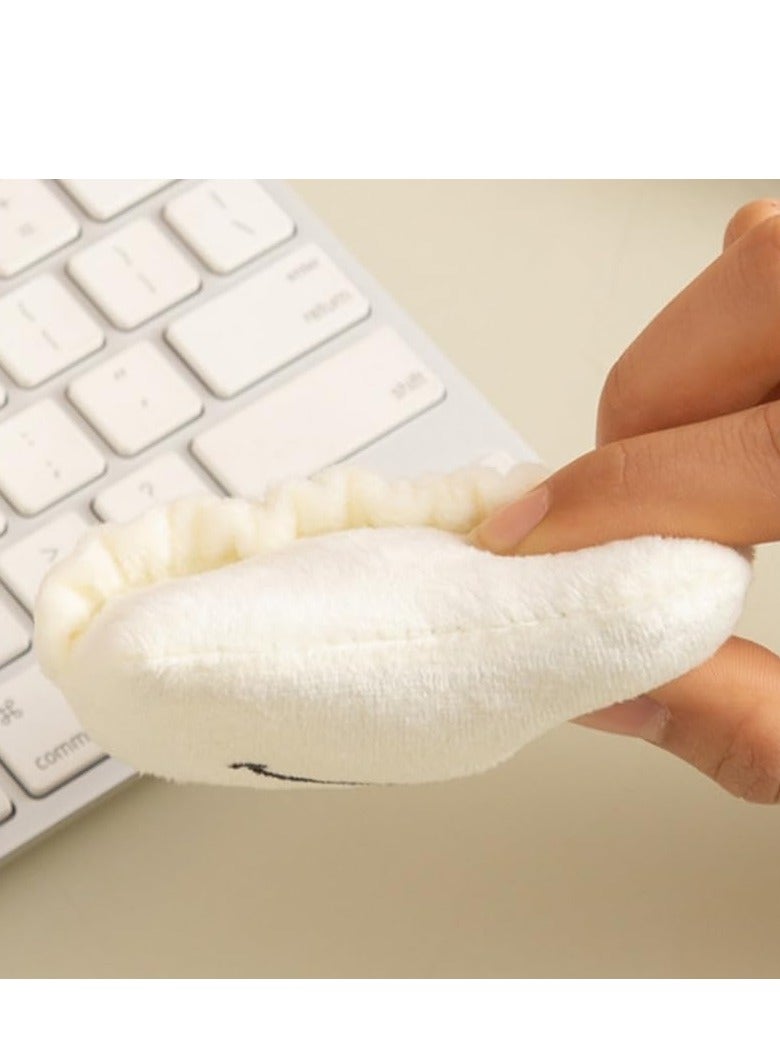 Bukela Mouse Wrist Rest Soft Fabric Keyboard Wrist Rest Support Cushion Wristband Comfortable for Computer Laptop Office Work (White) - Image 5