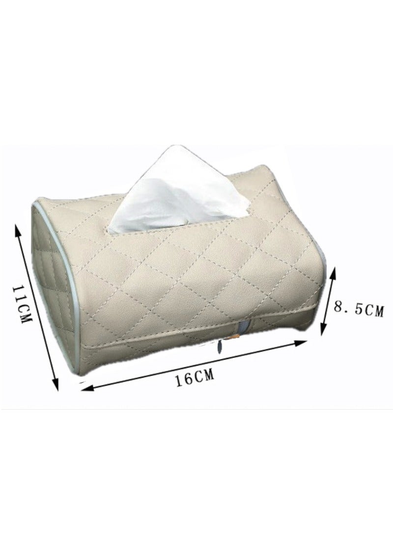 Hayat Comfort Car Tissue Holder, Generic Car leather tissue holder for car back seat headrest hanging tissue boxes holder case multi-use car tissue paper holder - for Cars/Trucks/SUVs (Ergonomic Design, Easy Installation) - Image 2