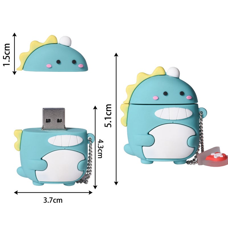 Funny Cartoon Animal Usb Disk 64Gb Cute Akita Dog Usb Disk Creative Gift For Friends Dinosaur Usb Disk - Image 4