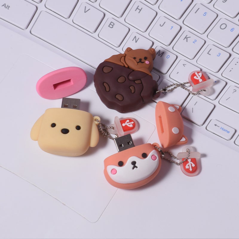 Funny Cartoon Animal Usb Disk 64Gb Cute Akita Dog Usb Disk Creative Gift For Friends Dinosaur Usb Disk - Image 5
