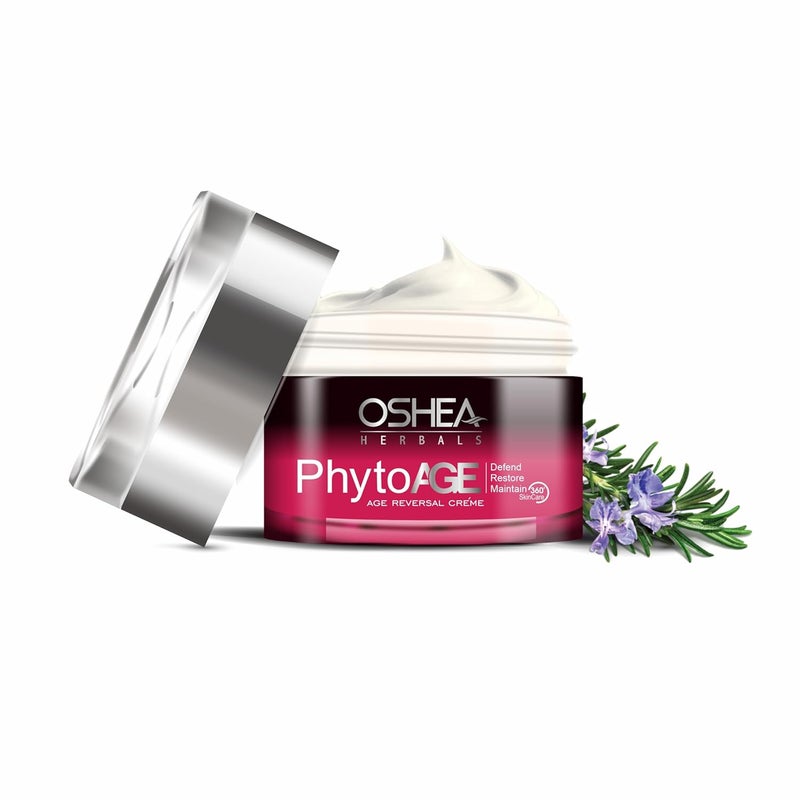 Oshea Herbals PhytoAge Age Reversal Anti Wrinkle Face Cream For All Skin Types Improves Skin Tone Age Spots Under Eye Dark Circles Free from Paraben Artificial Color 50 g - Image 1