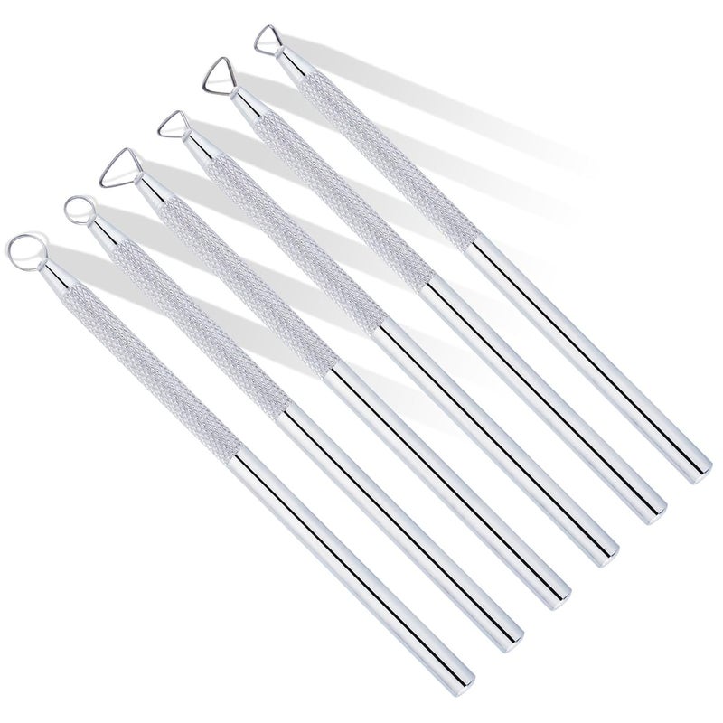 Glamorway ACE 6pcs Clay Sculpture Sculpting Tool Mini Ribbon Cutter Metal Tools Set Carving Art  - Image 1