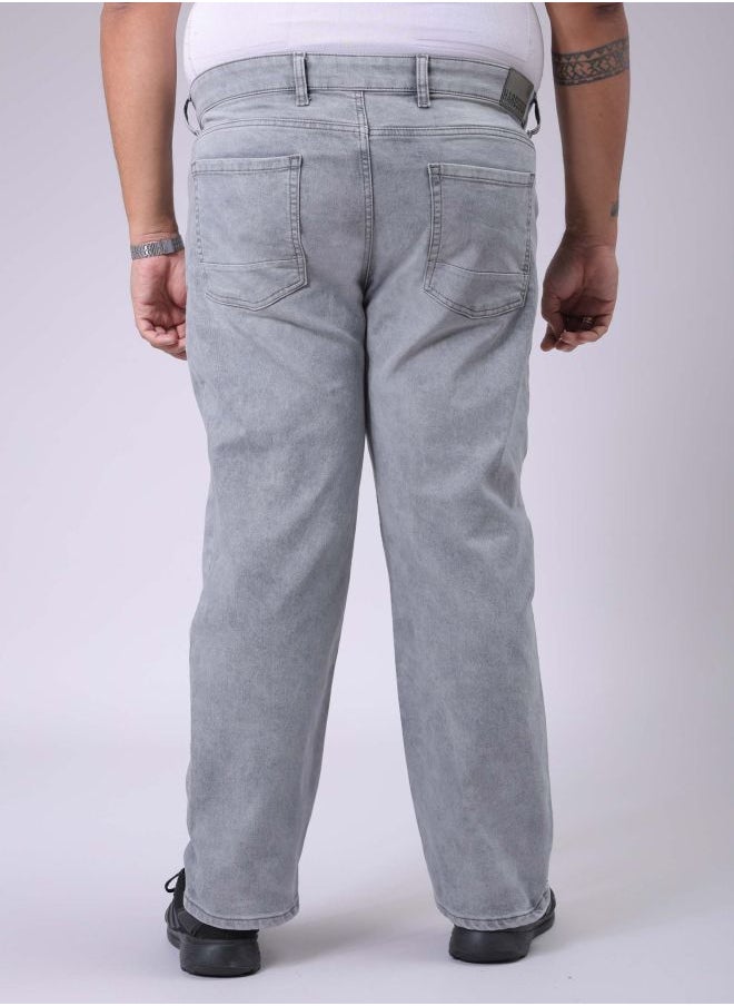HARDSODA - Men Plus Size Vintage Straight Fit Solid Mid-Rise Stretchable Jeans - Image 1