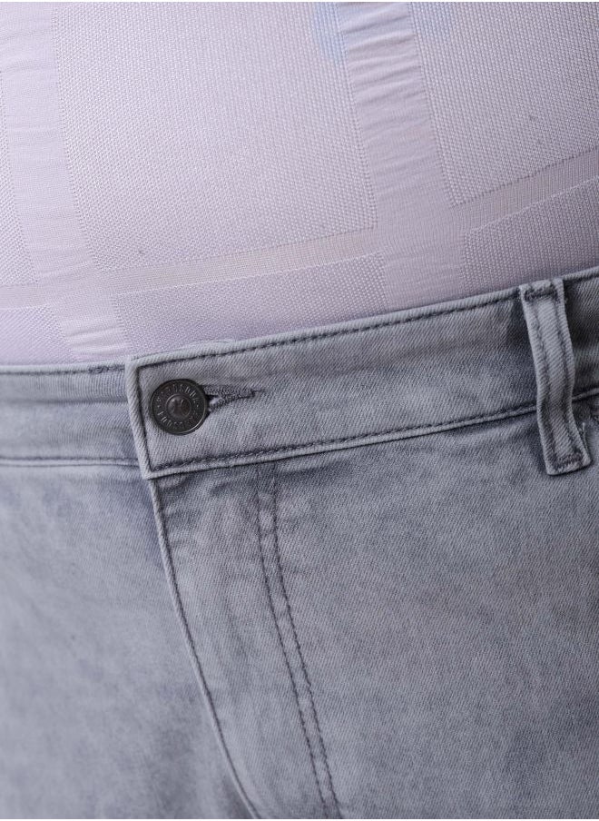 HARDSODA - Men Plus Size Vintage Straight Fit Solid Mid-Rise Stretchable Jeans - Image 1