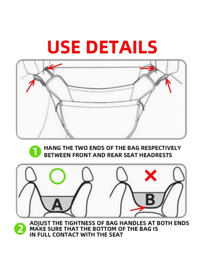 7Cylinder Rear Seat Hammock Storage Bag Organizer. - Image 4