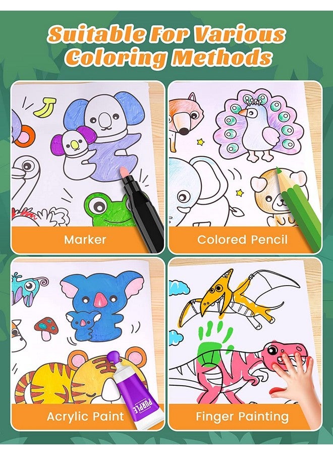 KolorFish Coloring Re-Stick Drawing Paper Roll for Kids, 118 x 12 Inch Large Coloring Poster for Toddlers, Art Paper Crafts Coloring Tablecloth Ideal Gift for Class Home Birthday Party (Animal) - Image 4