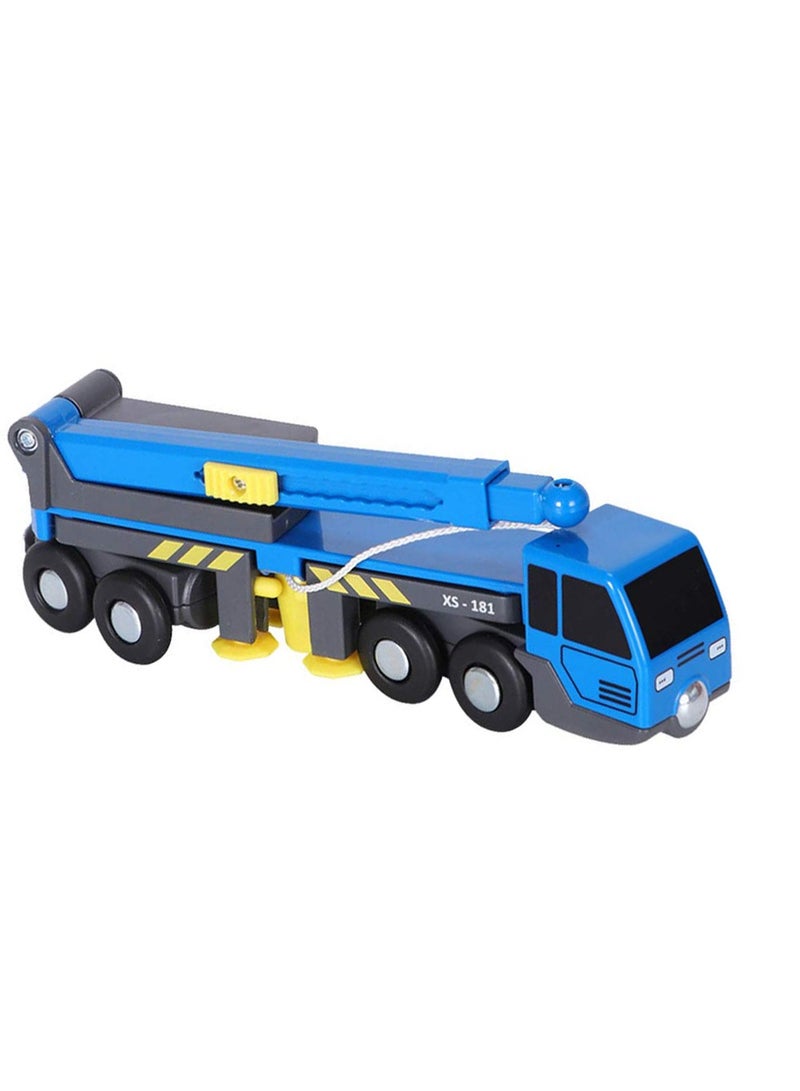 Excefore Construction Vehicles Cranes Toys, Construction Vehicle Toys, Crane Truck Pull Back Cars for Child Toddlers Kids, Blue - Image 1