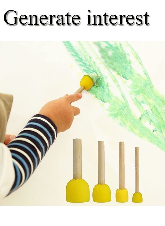 GBQ 5PCS Sponge Paint Brush For Kids Painting Crafts DIY Crafts Arts Painting Supplies Painting Tools Set  - Image 5