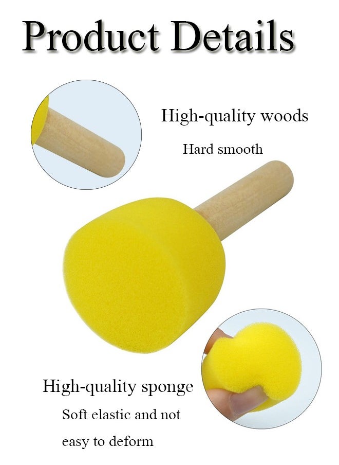 GBQ 5PCS Sponge Paint Brush For Kids Painting Crafts DIY Crafts Arts Painting Supplies Painting Tools Set  - Image 3
