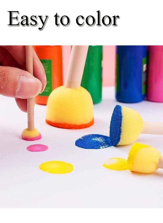 GBQ 5PCS Sponge Paint Brush For Kids Painting Crafts DIY Crafts Arts Painting Supplies Painting Tools Set  - Image 4
