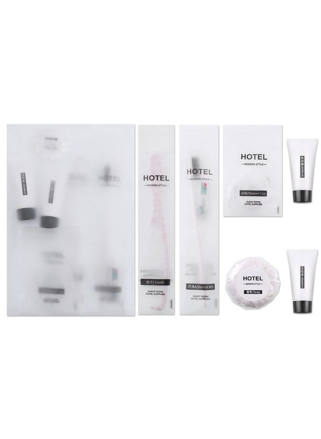 Lomgwumy Hygiene Kit, Hygiene Kit Bulk, Travel Hygiene Kit With Toothbrush, Toothpaste, Comb, Shampoo, Shower Gel, Shower Cap And Soap, Individually Packed, Suitable For Home, Hotel, Camping, Travel (PACK-12)  - Image 1