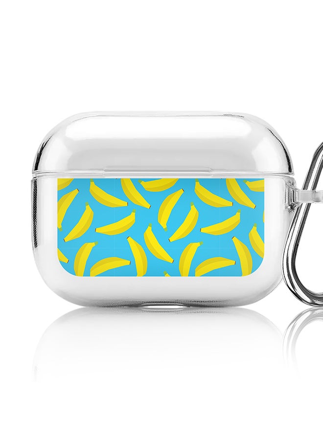 Stylizedd - Classic Clear printed Case for Apple AirPods Pro 2nd Generation Thin Transparent Cover [Designed for Apple AirPods Pro 2nd Generation] - Scattered Bananas - Image 1