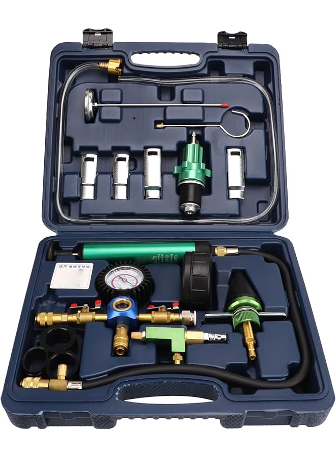 Generic Radiator Pressure Tester & Coolant Vacuum Refill Kit, Cooling System Vacuum Purge Radiator Coolant Refill Tool Kit, Automotive Water Tank Pneumatic Vacuum Antifreeze Change Filler  - Image 1