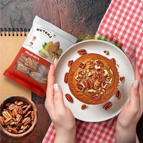 Nutraj Pecan Nuts 100gm Pouch | Dry Fruits | Ideal for Snacking and Baking | Grocery Items. - Image 3