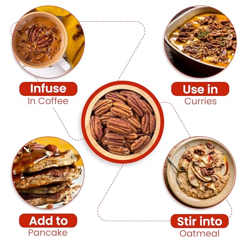 Nutraj Pecan Nuts 100gm Pouch | Dry Fruits | Ideal for Snacking and Baking | Grocery Items. - Image 2