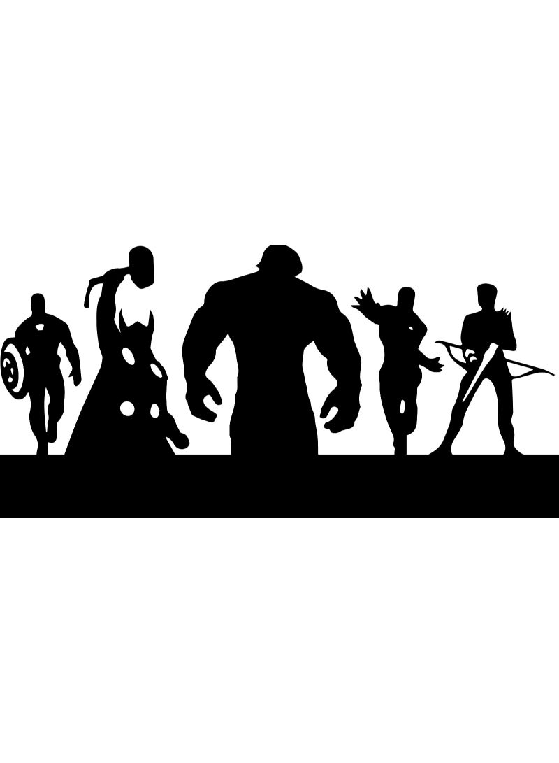 أفينجيرز حامل مفاتيح معدني أنيق مزوّد  بعدة خطافات متينة لتعليق المفاتيح والإكسسوارات، يتميز بالصلابة وسهولة التثبيت على الحائط، مما يساعد على تنظيم الأشياء بشكل عملي ومرتب. - Image 2