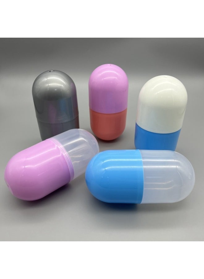 Generic - 9 * 18cm Egg Shell Capsule Twisted Eggshell Balls Box Plastic Pill Shell Time Capsule Background Wall Decoration Blind Box-Specifications:9 * 18cm Transparent - Image 1