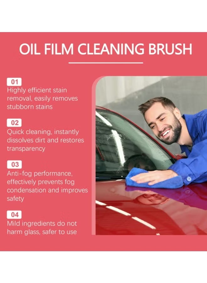 صاروخ فلاير فرشاة تنظيف فيلم الزيت الجديدة ، أداة تنظيف الزجاج مع طلاء الزجاج الأمامي الهيدروفوبي ، تحسن الوضوح والرؤية ، رائعة لإزالة فيلم الزيت والقذارة والقذارة - Image 5
