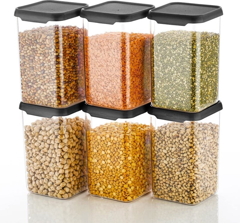 Sixfire AirTight Kitchen Storage Container Set Kitchen containers set Kitchen Accessories Items For Storage Organizer fridge snacks coffee storage container Pack 61100 ml - Image 2