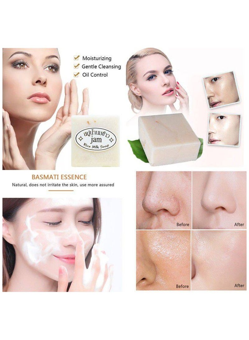 JAM Thai Rice Soap 65g Original 3pcs - Image 3