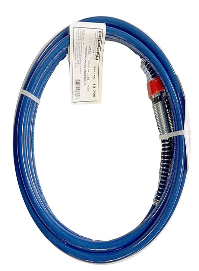 مجموعة خرطوم Bedford Precision 13-795 بدون هواء مقاس 15 × 3/16 بوصة لـ Binks وGraco - Image 1