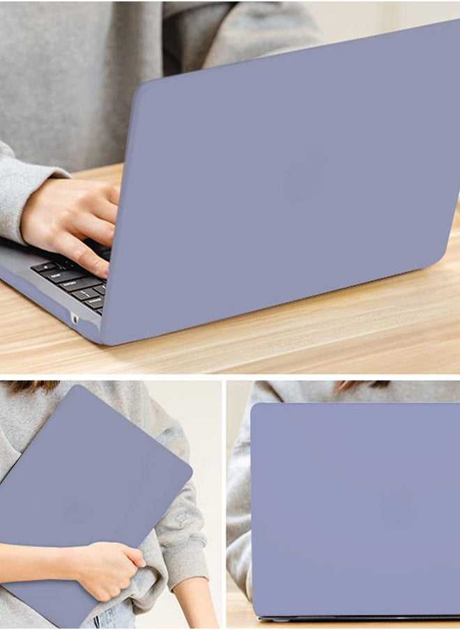 O Ozone - Matte Case For MacBook Air 13.6 inch 2022 A2681 M2 Chip with Liquid Retina Display Touch ID CaseCase and Keyboard Cover and Screen Protector - Lavender Grey - Image 1