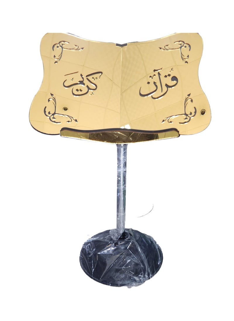 Gold Acrylic Quran Stand with Steel Base - pzsku/Z25B679CC44EC2D570B1AZ/45/_/1715074322/f38e082c-1624-44d9-917d-30f1db2e7b62