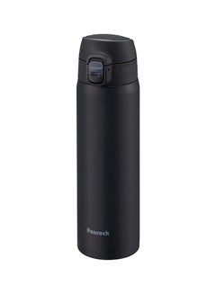 Peacock Onetouch Vacuum Water Bottle Sports Bottle With Stainless Steel Insulated Leak Proof Water Bottle Black 550ml  - Image 1
