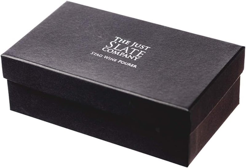 The just slate company مُسكب نبيذ من الفولاذ المقاوم للصدأ والفلين على شكل غزال - Image 4