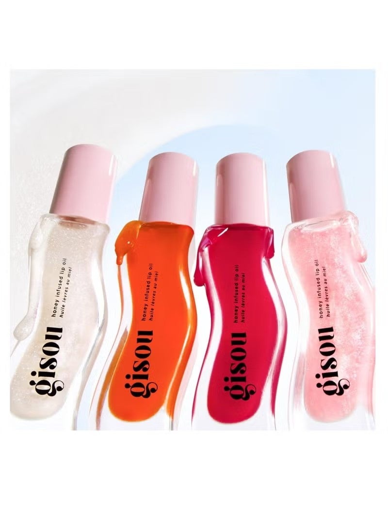 Gisou Honey Infused Lip Oil Coconut Frost 8ml - Image 5