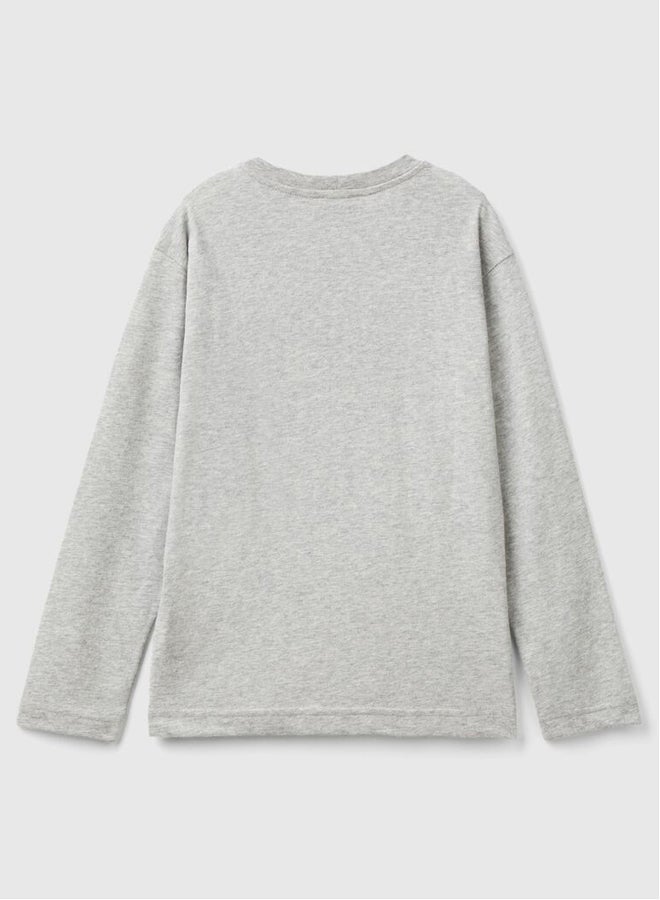 بينيتون تيشيرت أولاد مطبوع برقبة دائرية - Image 2