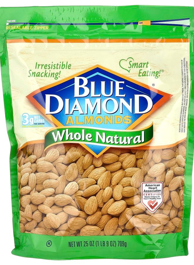 Blue Diamond Almonds Whole Natural 25 oz (709 g)