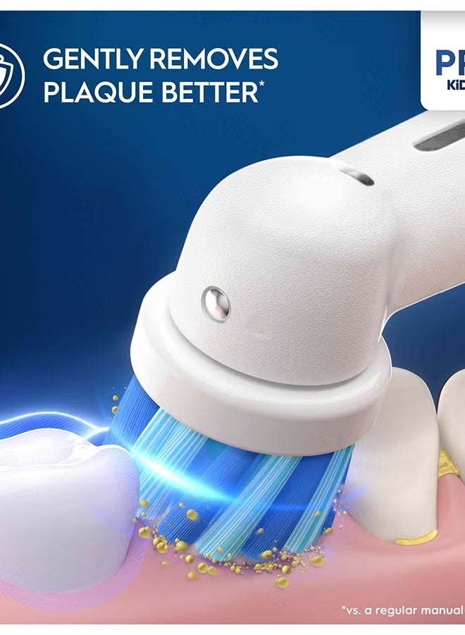 Oral-B Pro Kids Electric Toothbrush Head with Spiderman Characters, Extra Soft Bristles, Ages 3+, 4-Count, White - Image 2