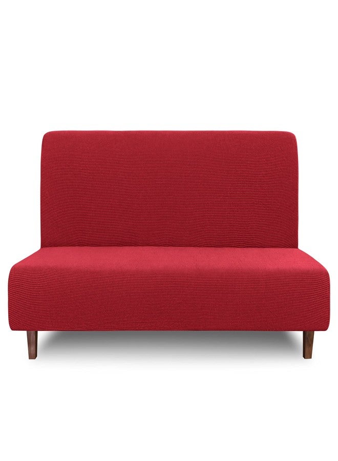 إيزي-جوينج غطاء فوتون سهل الاستخدام ومقاوم للماء بنسبة 100%، غطاء أريكة مزدوج مقاوم للماء للفوتون، غطاء أريكة من قماش الجاكار المطاطي، واقي أثاث مانع للتسرب للأطفال والحيوانات الأليفة والكلاب والقطط (متوسط، أحمر عيد الميلاد) - Image 1