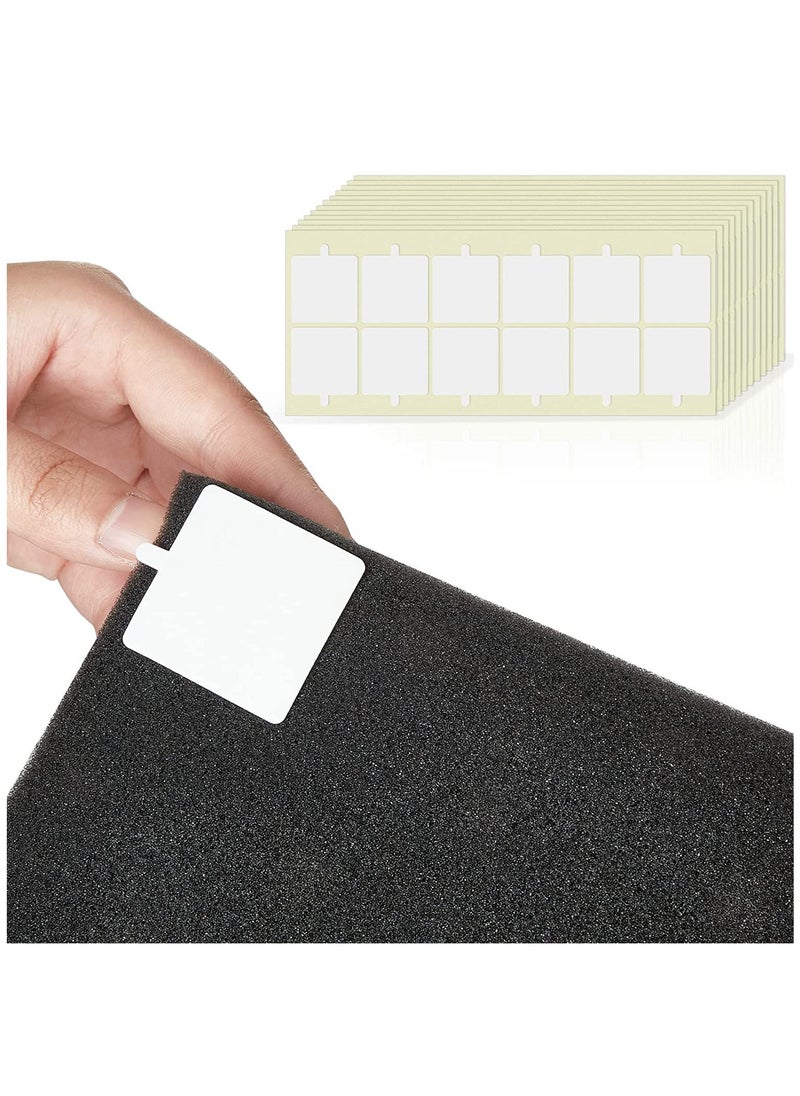 KASTWAVE - Square Double Sided Tape Sticker Acoustic Panel Adhesive Acoustic Panel Tape Sound Proofing Tape Adhesive Mounting Strips Double Sided Tape Squares for Acoustic Foam Panels, 1.4 inch(240 Pcs) - Image 1