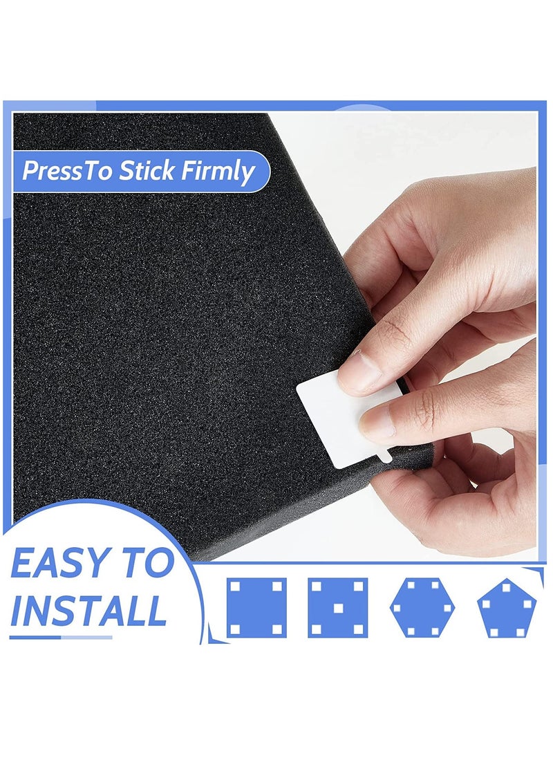 KASTWAVE - Square Double Sided Tape Sticker Acoustic Panel Adhesive Acoustic Panel Tape Sound Proofing Tape Adhesive Mounting Strips Double Sided Tape Squares for Acoustic Foam Panels, 1.4 inch(240 Pcs) - Image 1