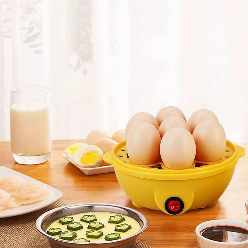 Rana Store 350W Electric Egg Poacher for 7 Eggs for Good and Healthy Poached Eggs - 1 Piece - Yellow - Image 5