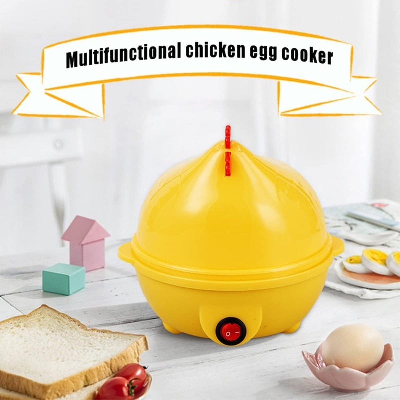 Rana Store 350W Electric Egg Poacher for 7 Eggs for Good and Healthy Poached Eggs - 1 Piece - Yellow - Image 4