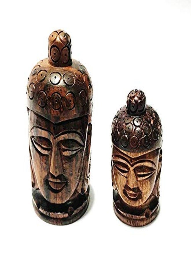Happiness Creation صندوق سندور خشبي مصنوع يدويًا من هابينس كرييشن كاترون (متعدد الألوان) - طقم من قطعتين - Image 1