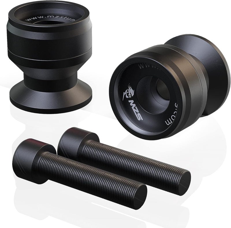 MZS 10MM Swingarm Spools - Universal Motorcycle Sliders Stand CNC Black - Image 1