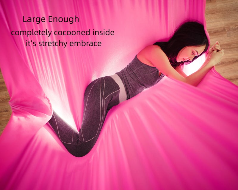 Flife F.Life Premium Aerial Yoga Hammock - 5.5 Yards Silk Fabric Swing for Antigravity Yoga & Inversion - Daisy Chain, Carabiner & Pose Guide - Image 2