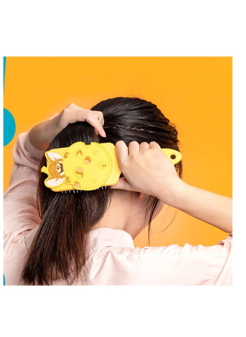 Y&D Cute cartoon air bag massage scalp comb girl kids children kawaii cushion hair brush women(JR)  - Image 3