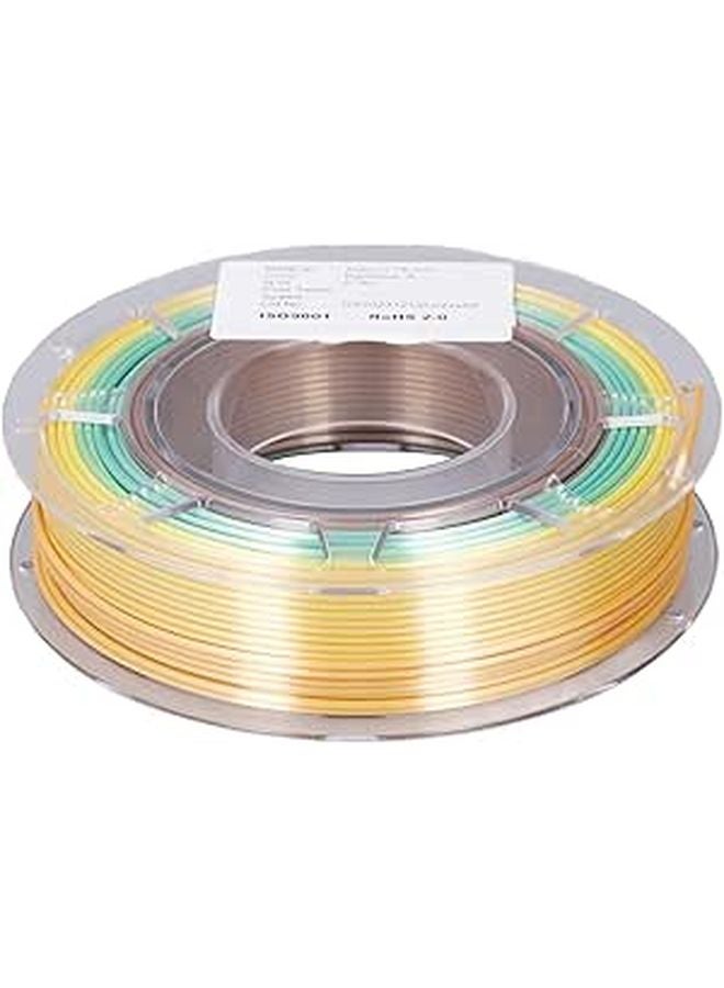 Silk Shiny Fast Color Gradient Multicolored PLA Filament 200g Bundle 175mm For 3D Printing Art Crafts - Image 1