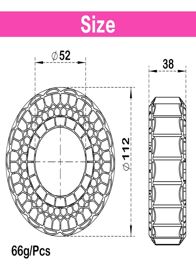 MEUS RACING حشوات مطاطية سيليكونية فائقة النعومة من MEUS RACING للإطارات مقاس 118-122 مم (1.9 بوصة) (فائقة النعومة) - Image 2