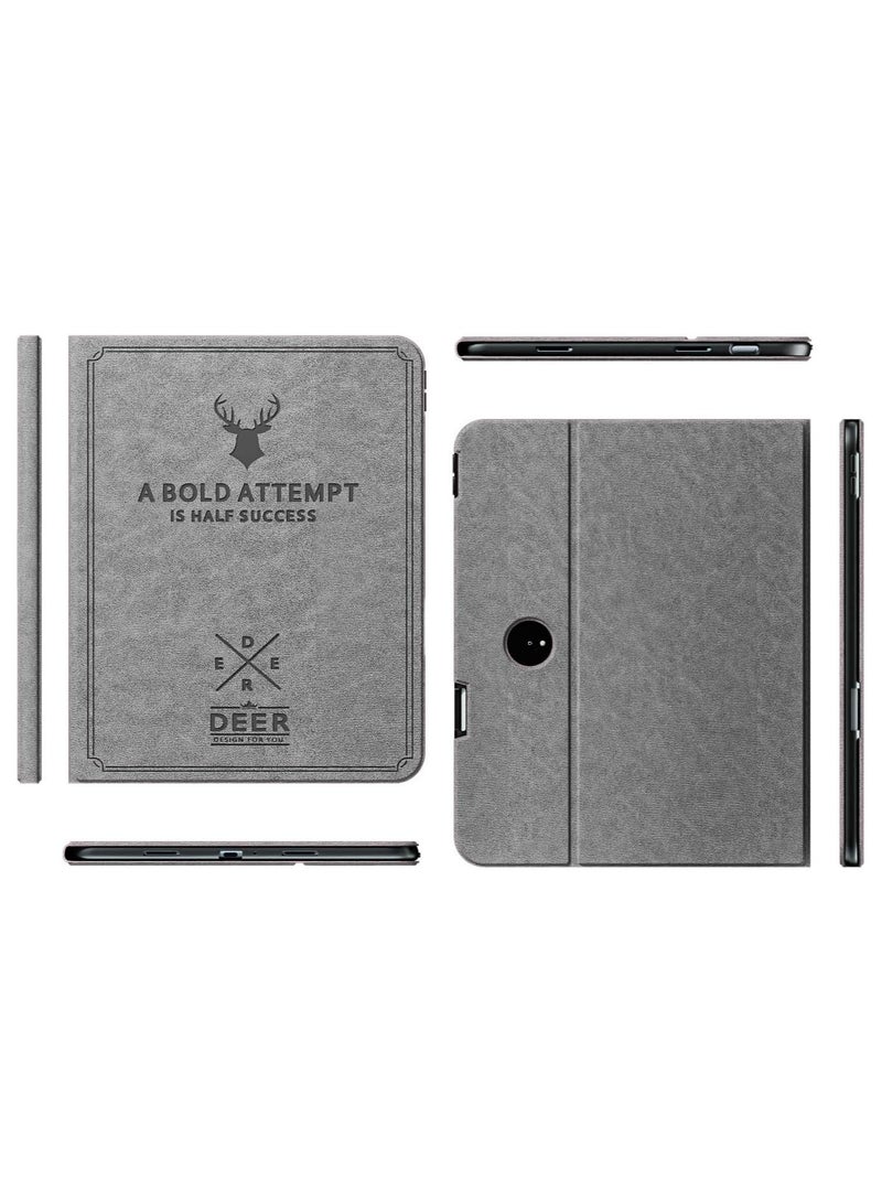 Case Compatible with OnePlus Pad Go 11.35 Inch,Commercial Deer Head Embossed Tablet Shell,Multi-angle Stand,with Pen Slot,Auto Sleep/Wake Function - Image 1