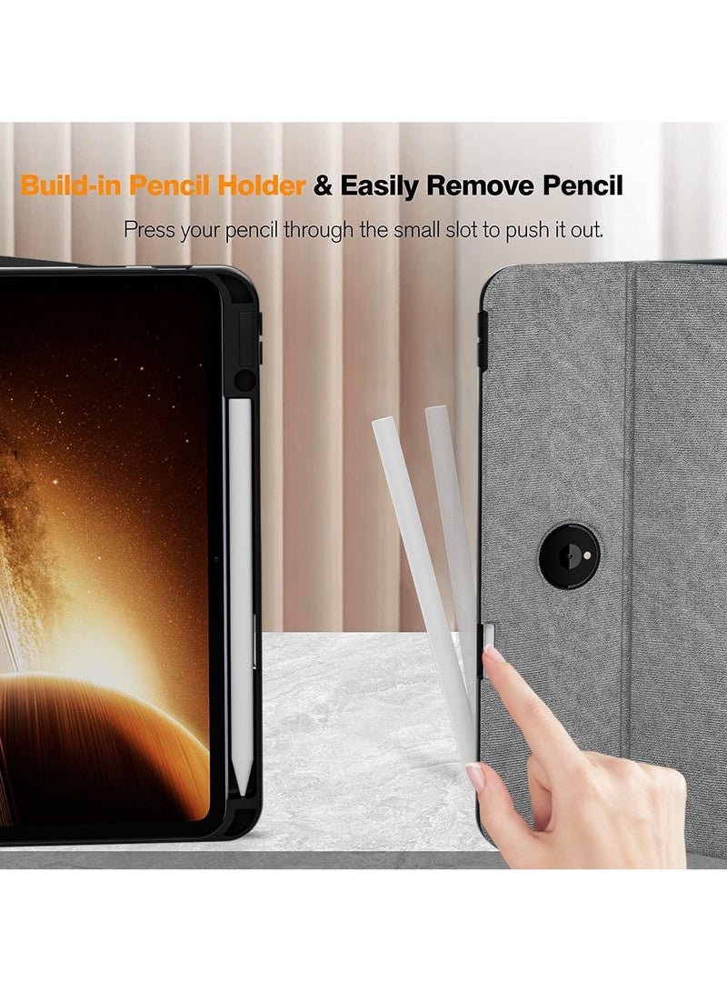 Case Compatible with OnePlus Pad Go 11.35 Inch,Commercial Deer Head Embossed Tablet Shell,Multi-angle Stand,with Pen Slot,Auto Sleep/Wake Function - Image 4