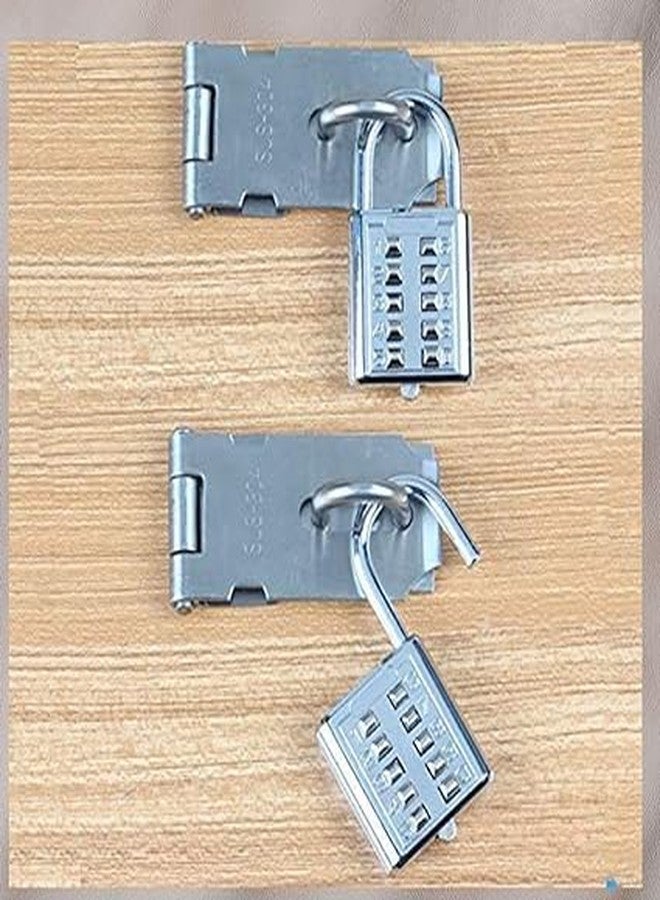 Eis 10 Digit Push-Button Combination Number Code Luggage Lock - Silver | Padlock Lock for Door/Bag/Locker/Helmet/Gym | Resettable Combination Lock for Home/Office/Store | Secure Travel Code Lock - Image 3